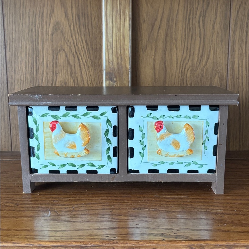 Rooster Salt Spice Double Box